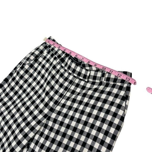 Tara Jarmon Paris Peter Size 34 US XS/2 Black White Gingham Pants Trousers NWT - Picture 11 of 16